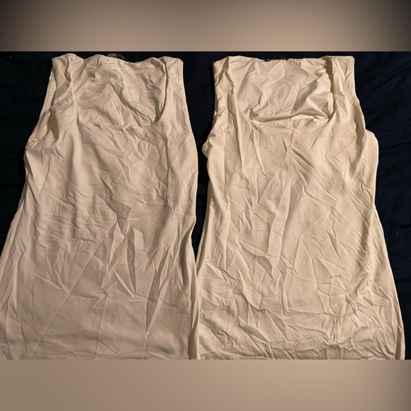 Zara Bundle of 5 Base Tank Tops Black and White Assorted Muscle and Thin Straps - Picture 7 of 11